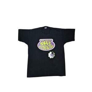 VTG Johnny Jackson’s Soul Satisfaction T-Shirt Fruit of the Loom USA Black XL